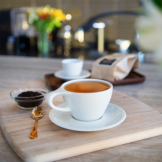 Toddy black tea hot brewed in kitchen